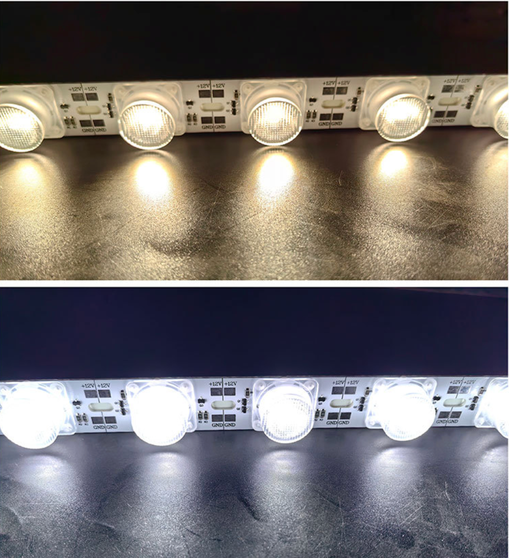 SMD3030 High Brightness Rigid LED Strip Light – 12V DC, 18 LEDs/M, 20W, for Side-Emitting Light Box, Available in Bare PCB (IP20) & Aluminum Channel (IP65), Warm White / Pure White