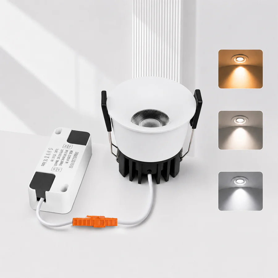 PRO-2 Series Deep Anti-Glare Full Spectrum LED Downlight Sample Pack – 1 Pack | 200–240V | Choose Any Model (PRO-2A / 2B / 2C) | CRI>95 | 24° Beam | 3000K / 4000K / 5000K | White Housing