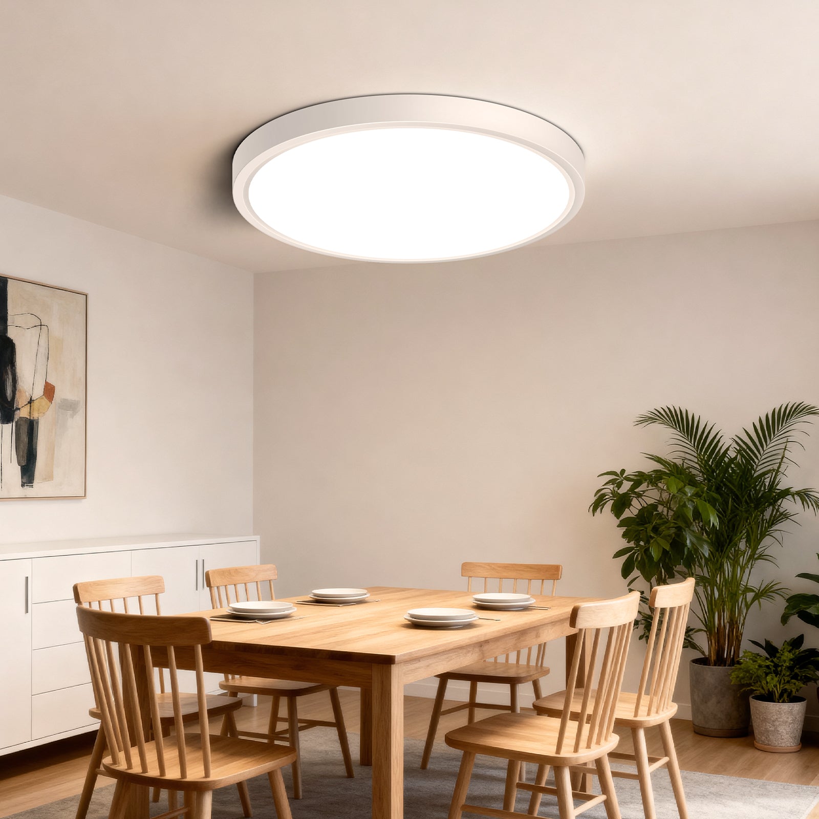 12 Inch Round LED Ceiling Light – 24W – White – 3000K / 4500K / 5000K / 6500K – Flush Mount Ceiling Light – Local Stock (US/UK/DE)