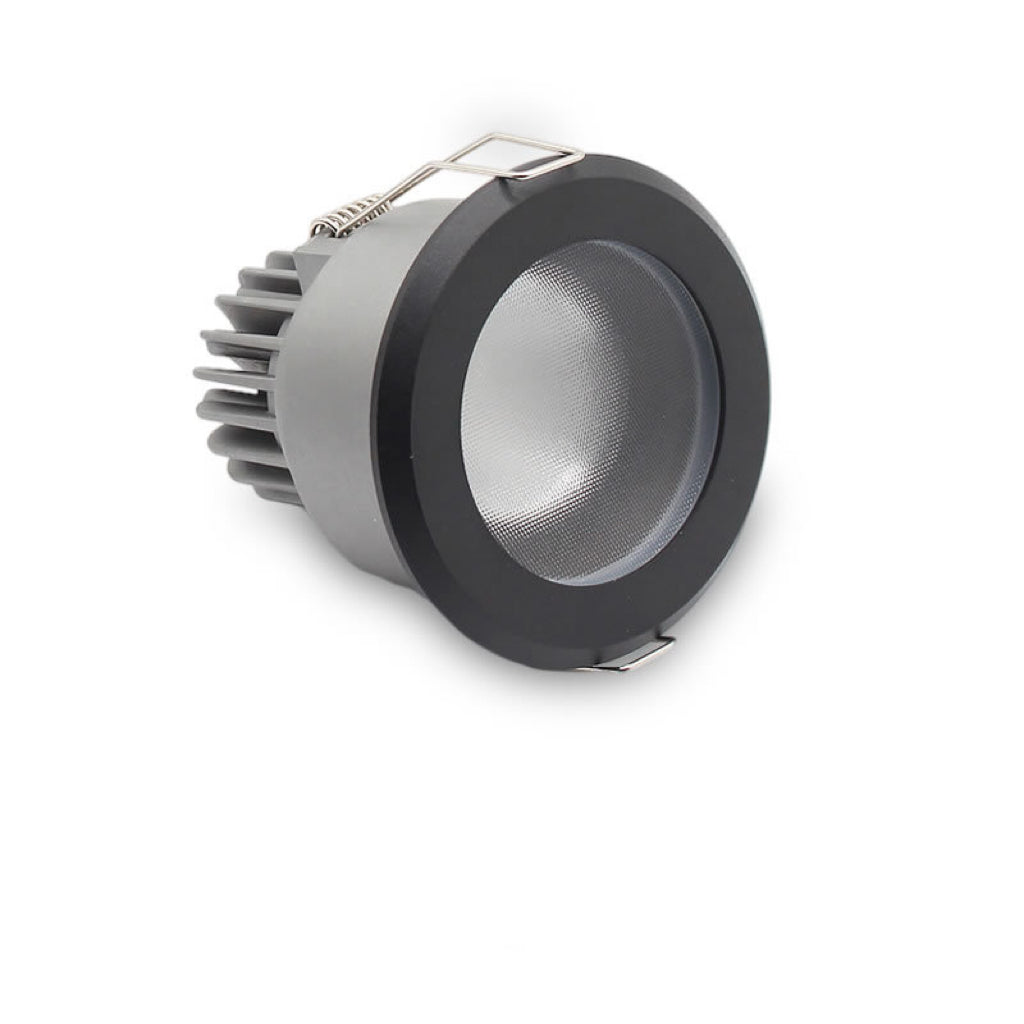 FX-1 Series Waterproof LED Downlight IP65 | 7W / 12W / 15W | CRI>80 | 100–240V | Vapor-Proof Ceiling Light for Shower, Sauna & Outdoor Use | 1 / 4 / 10-Pack | Black Housing | Non-Dimmable