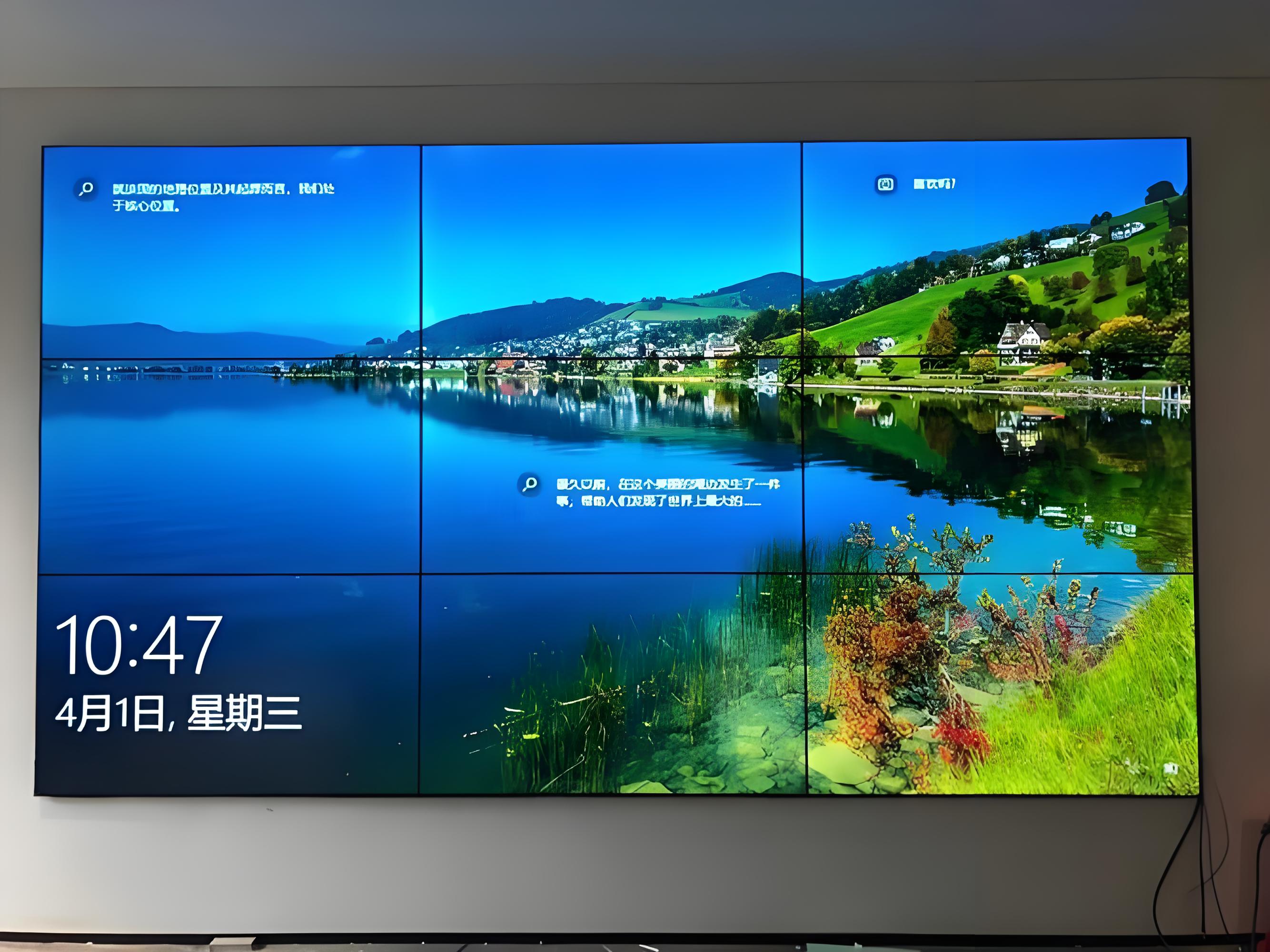 65” BOE LCD Video Wall – 3x3 Kit (9 Panels) | 1920x1080 FHD | 500 nits | Ultra Narrow Bezel 3.5mm | HDMI Splicer + Wall Mount Included