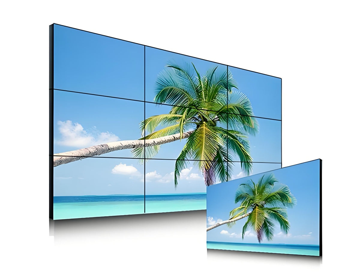 65” BOE LCD Video Wall – 3x3 Kit (9 Panels) | 1920x1080 FHD | 500 nits | Ultra Narrow Bezel 3.5mm | HDMI Splicer + Wall Mount Included