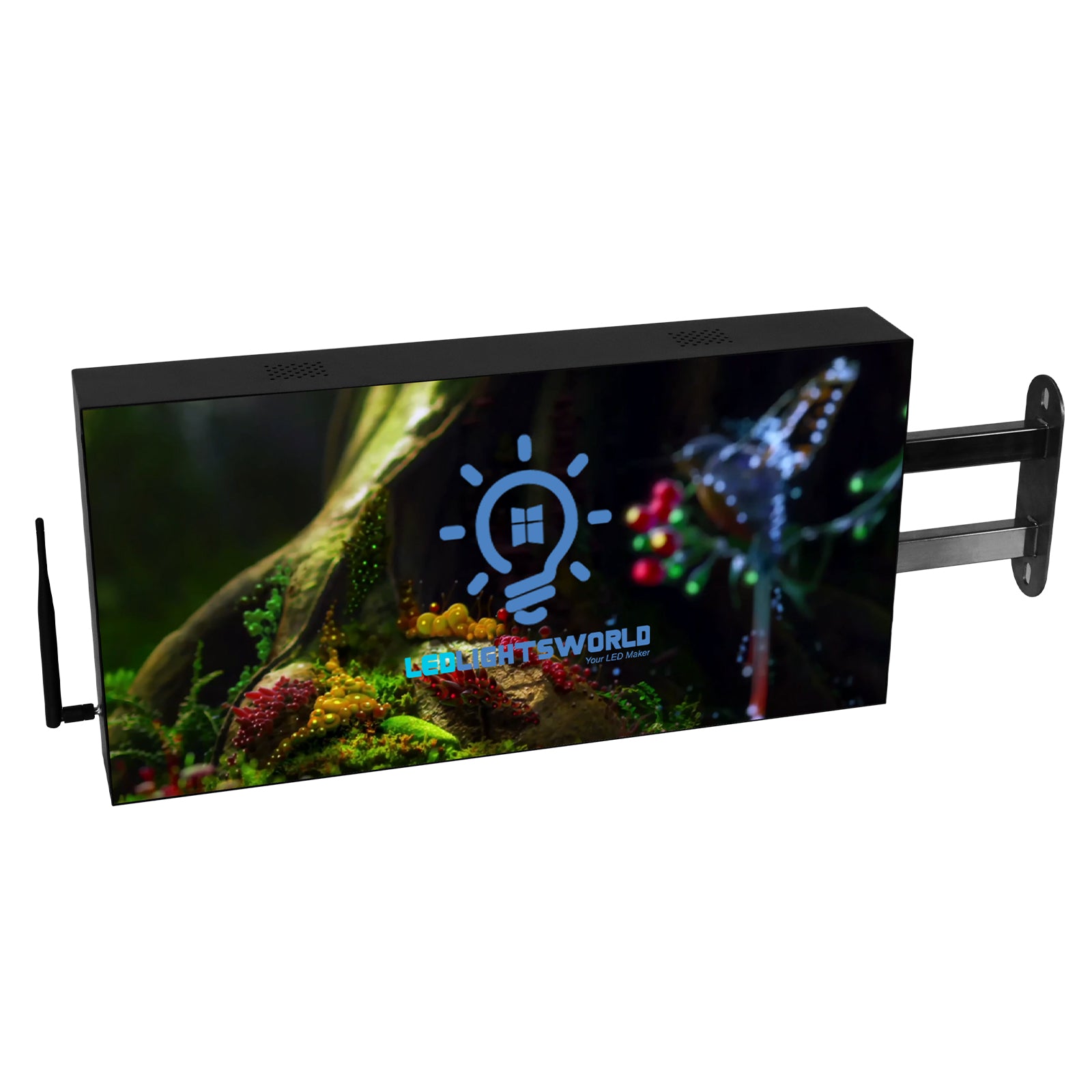 DS Series Double-Sided LED Shop Sign – P2.5 · 320×640mm | Waterproof Projecting Sign for Retail Chains, Restaurants & Supermarkets