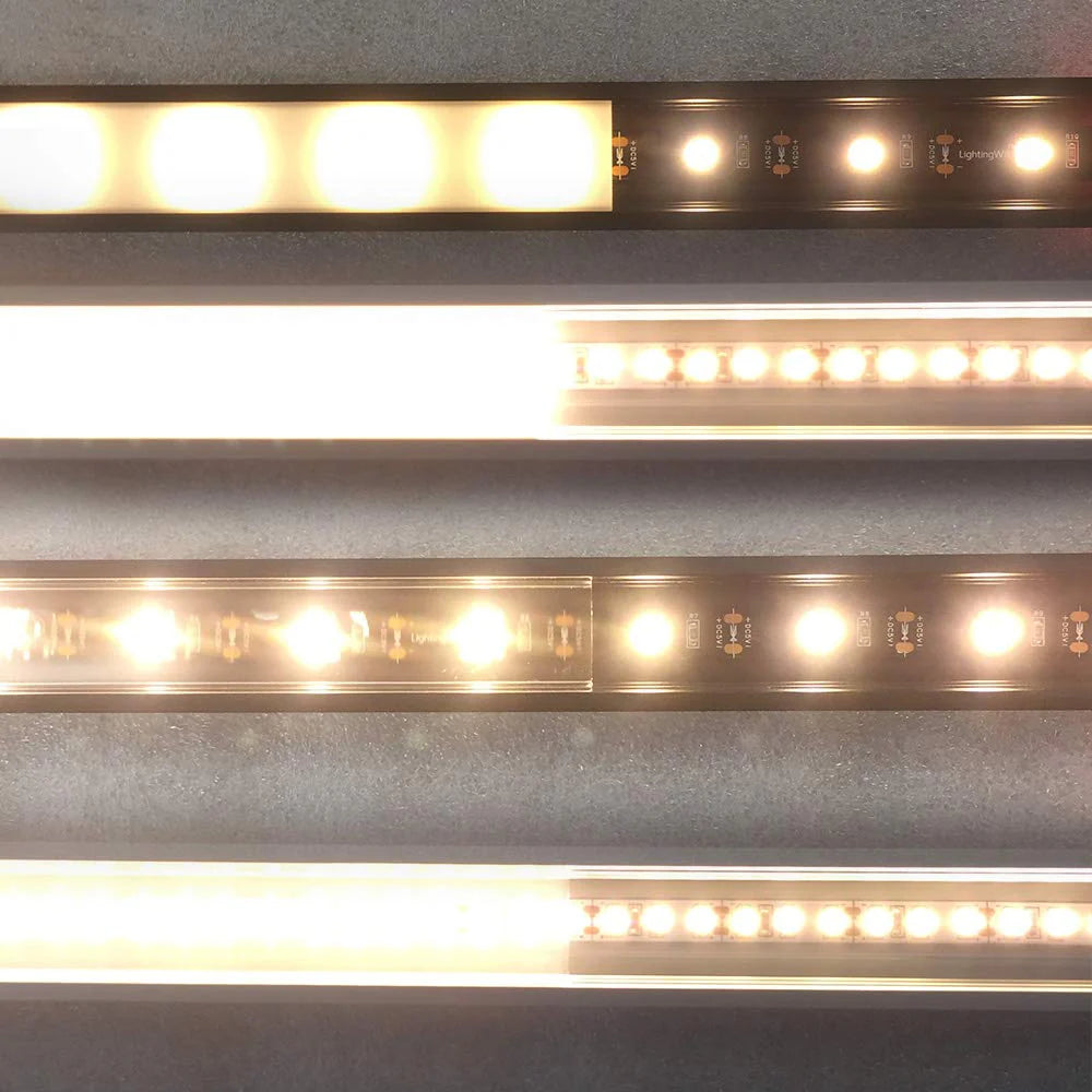 V Shape LED Aluminum Channels – Fit for 1 to 10mm LED Strip | 1Meter | Silver / Black | Milky White / Black Cover | With Installation Accessories | 5 / 6 / 10 / 12 / 20 / -Pack | Local Stock US/UK