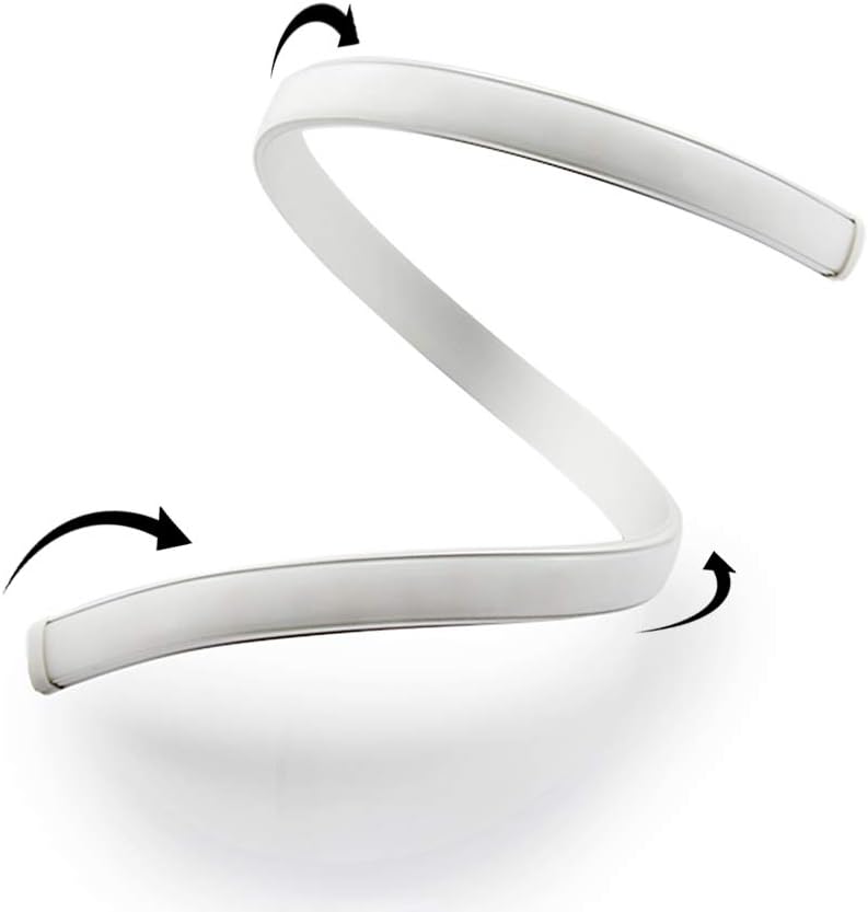 U Shape Bendable LED Aluminum Channels – Fit for 1 to 12mm LED Strip | 1Meter | Silver | Milky White  Cover | With Installation Accessories | 6 -Pack | Local Stock US/UK