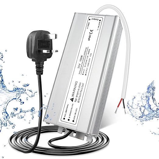 Wasserdichtes 24-V-LED-Netzteil, 30–300 W, 90–265 V Eingang, Einzel-/Doppelkabelausgang, LED-Treiber für den Außenbereich, CE/RoHS/FCC – Optionen für US-/UK-/EU-Stecker und Kabel 