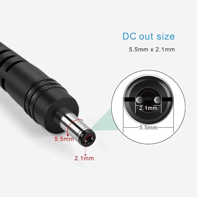 12V Power Supply Adapter 12W/24W, AC 100–240V Input, Wall Plug Transformer, Black Case — US/UK Plug, LED Driver for Strip/CCTV/Electronics