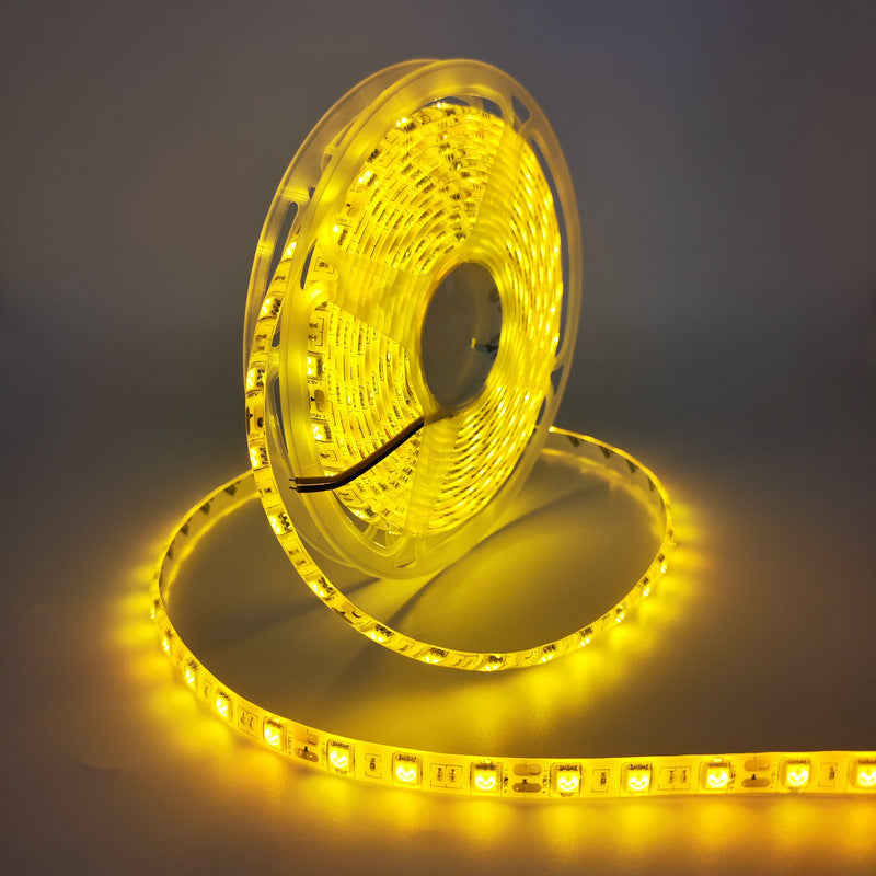 SMD5050 Red/Green/Blue/Yellow/Pink/Icy Blue LED Strip Light | Standard Brightness | 12V DC | 12W/m | 60 LEDs/m | 5m Roll | IP00 / IP65/IP67 Options
