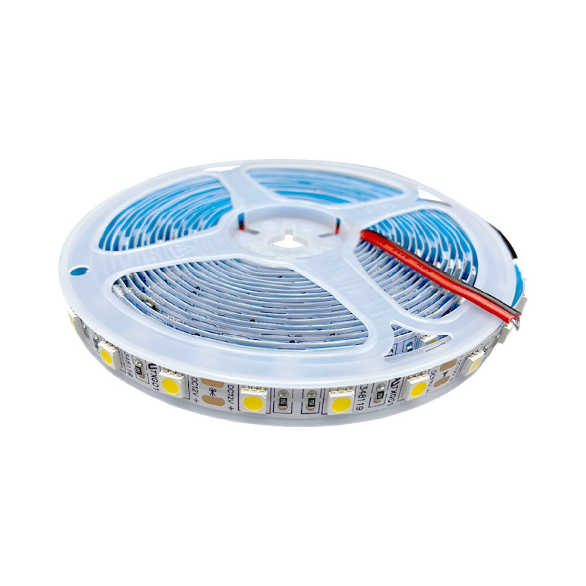 SMD5050 LED Strip Light | Standard (10–12lm/LED) & High Brightness (20–22lm/LED) Options | 12V DC | 12W/m | 60 LEDs/m | 5m Roll | White Colors (3000K/4000K/6000K) | IP00/IP67