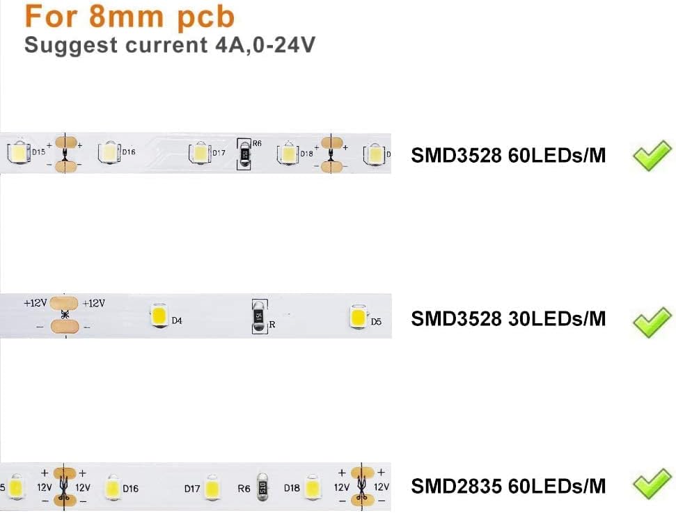 LED Strip Connectors – 8mm 2Pin Solderless Clips | Strip to Wire / Strip to Strip / DC Adapter / L / T – Local Stock US/UK