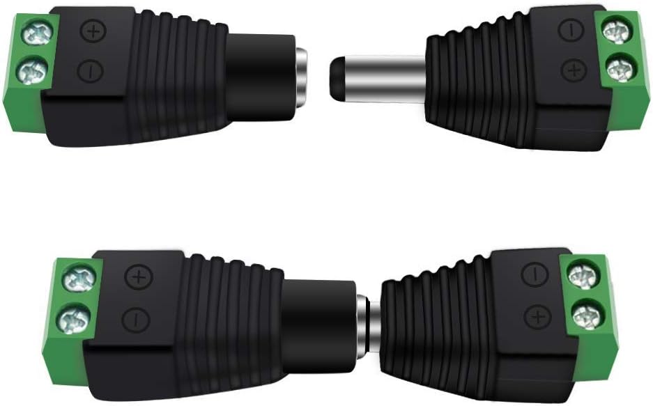 DC Power Jack Plug Adapter – 2.1x5.5mm | Male / Female / Male + Female Barrel Connector – Local Stock US/UK