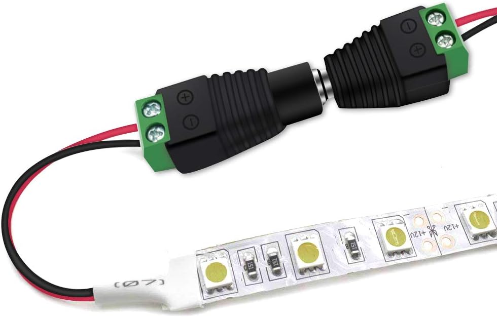 10 Stück 12 V 2,1x5,5mm DC Strom Stecker Jack Adapter Stecker für CCTV einzigen Farben LED Licht 10 Stück 12 V 2,1x5,5mm DC Strom Stecker Jack Adapter Stecker für CCTV einzigen Farben LED Licht