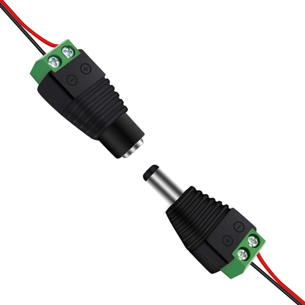 DC Power Jack Plug Adapter – 2.1x5.5mm | Male / Female / Male + Female Barrel Connector – Local Stock US/UK