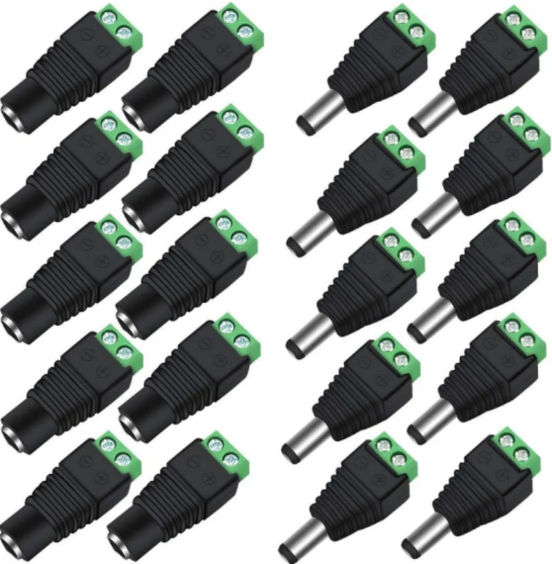 DC Power Jack Plug Adapter – 2.1x5.5mm | Male / Female / Male + Female Barrel Connector – Bulk Wholesale 500pcs MOQ | Factory Direct