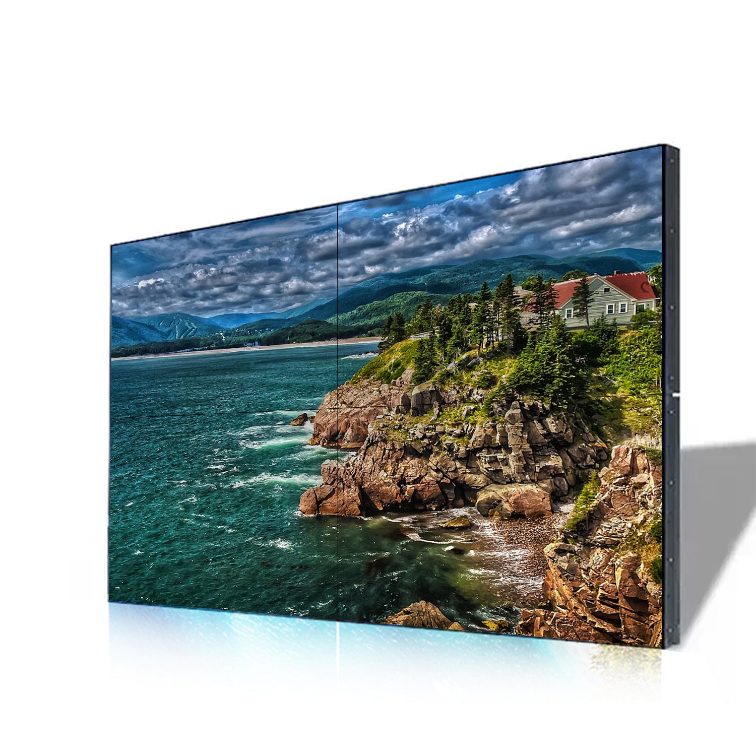 55” BOE LCD Video Wall – 2x2 Kit (4 Panels) | 1920x1080 FHD | 500 nits | Ultra Narrow Bezel 0.88mm / 1.7mm / 3.5mm | HDMI Splicer + Wall Mount Included