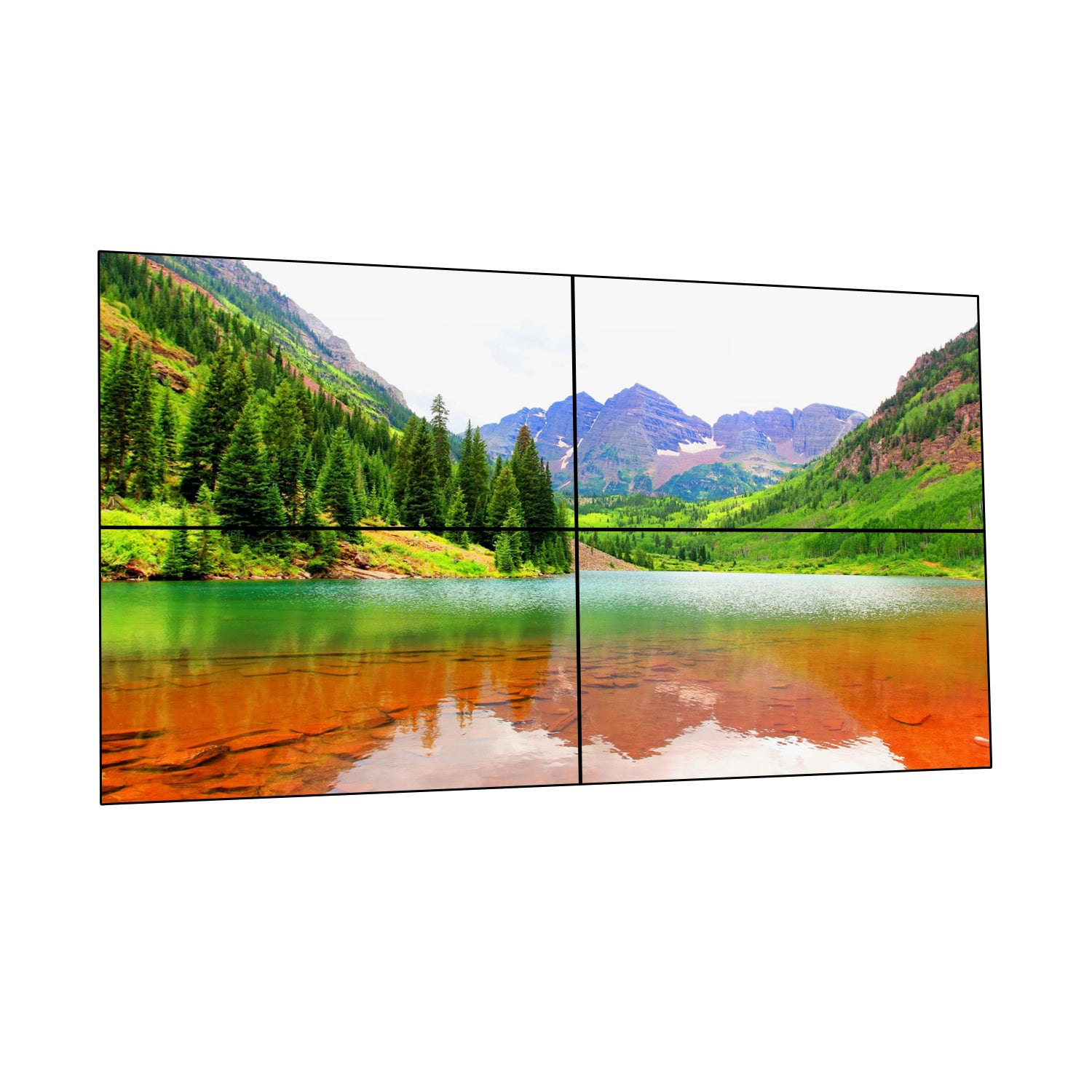 55” BOE LCD Video Wall – 2x2 Kit (4 Panels) | 1920x1080 FHD | 500 nits | Ultra Narrow Bezel 0.88mm / 1.7mm / 3.5mm | HDMI Splicer + Wall Mount Included