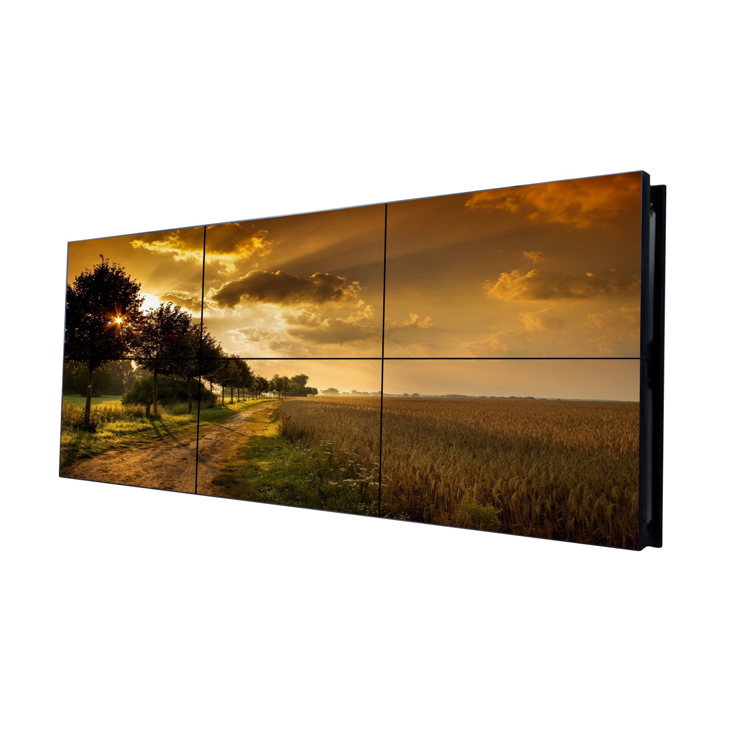 55” BOE LCD Video Wall – 3x2 Kit (6 Panels) | 1920x1080 FHD | 500 nits | Ultra Narrow Bezel 0.88mm | 1.7mm | 3.5mm | HDMI Splicer + Wall Mount Included