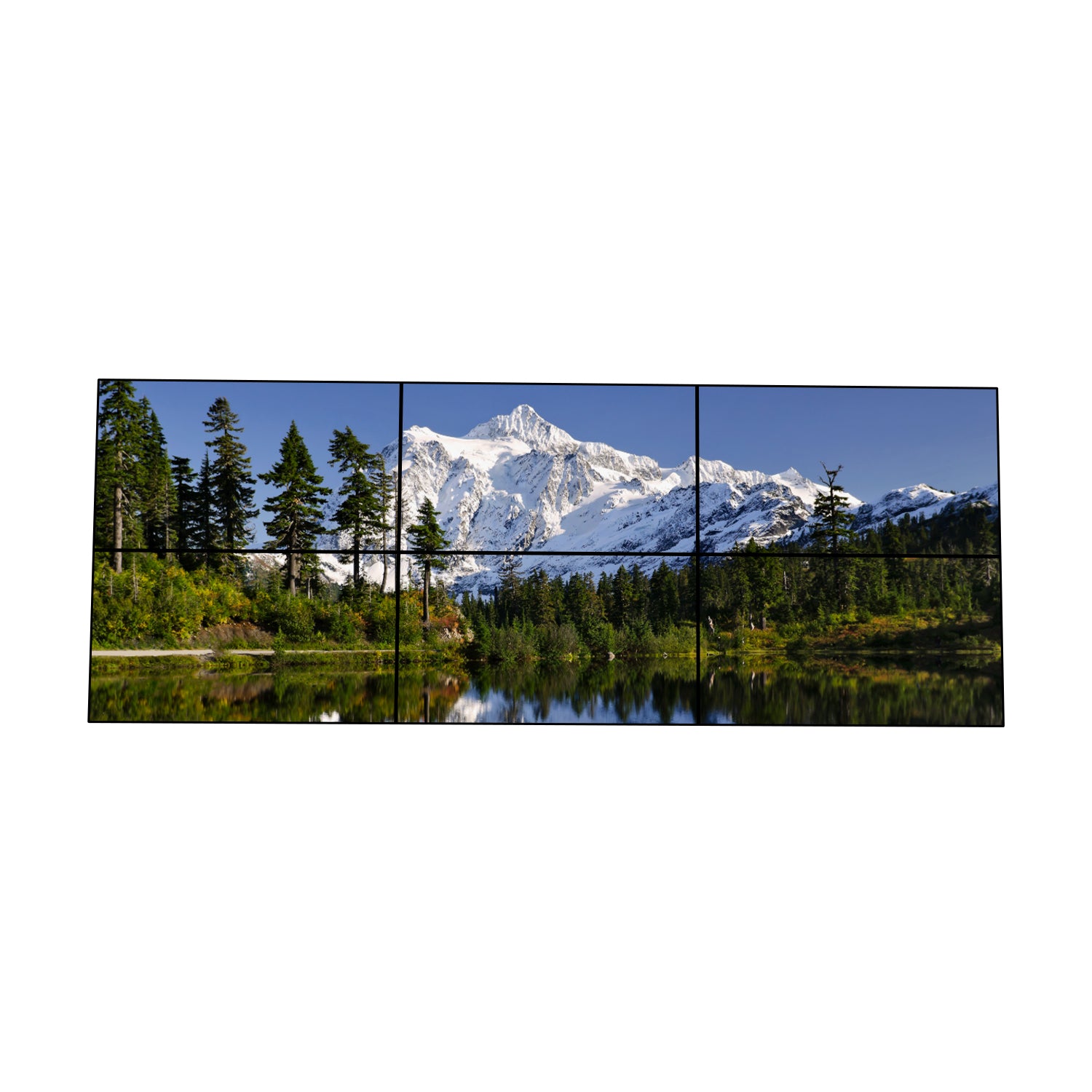55” BOE LCD Video Wall – 3x2 Kit (6 Panels) | 1920x1080 FHD | 500 nits | Ultra Narrow Bezel 0.88mm | 1.7mm | 3.5mm | HDMI Splicer + Wall Mount Included