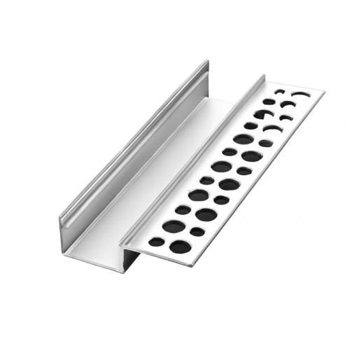 One-Sided Plaster-in Drywall LED Aluminum Channels– Fit for 1 to 20mm LED Strip |  1Meter | Silver | Milky White Cover | 4 / 6 / 10 -Pack | Local Stock US/UK