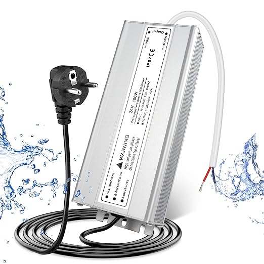 Wasserdichtes 24-V-LED-Netzteil, 30–300 W, 90–265 V Eingang, Einzel-/Doppelkabelausgang, LED-Treiber für den Außenbereich, CE/RoHS/FCC – Optionen für US-/UK-/EU-Stecker und Kabel 