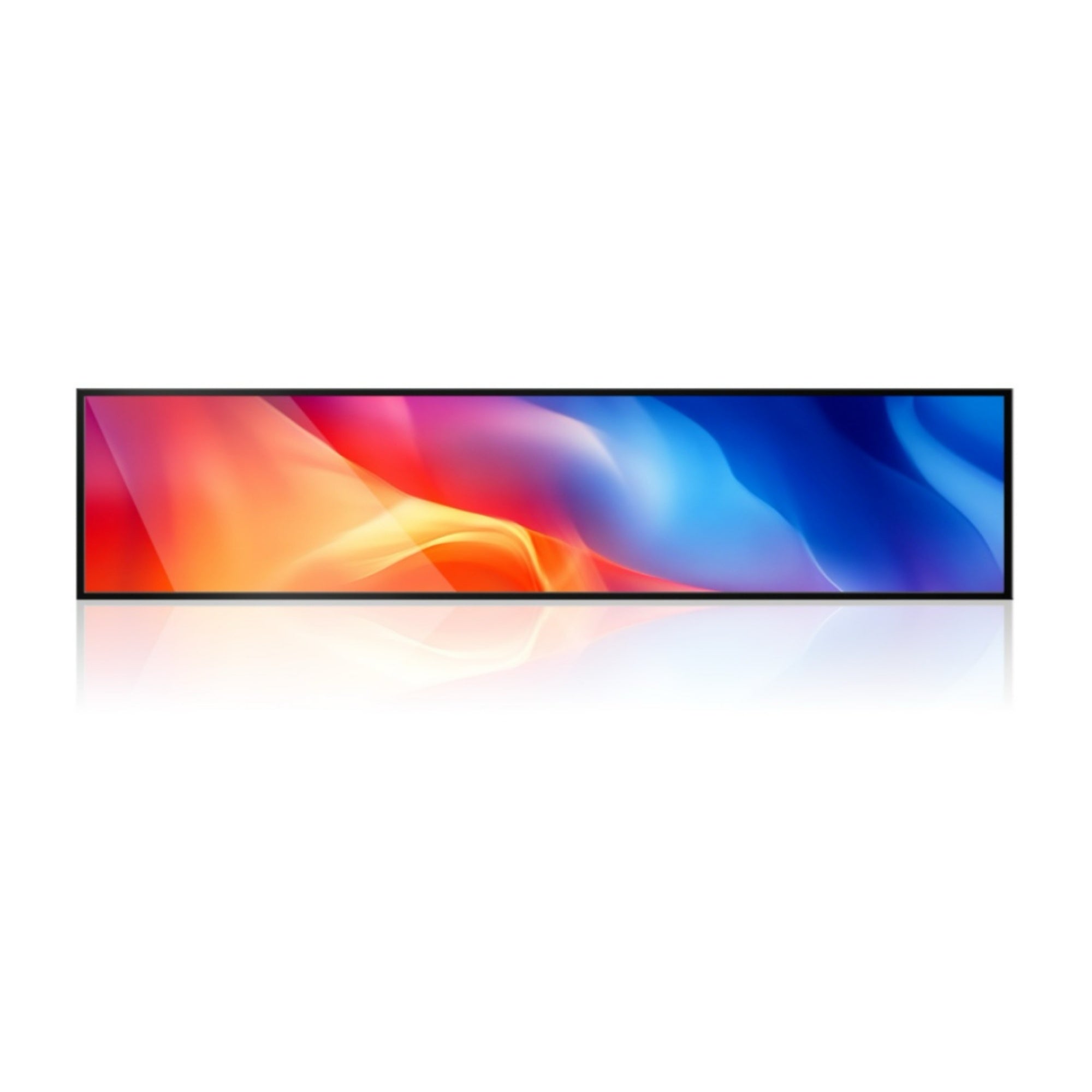 58.4 Inch (1428.5×160mm Viewable) Ultra-Wide Android LCD Shelf Display | Stretched Bar Screen w/ Optional Touch | Cloud Platform, USB & App Control
