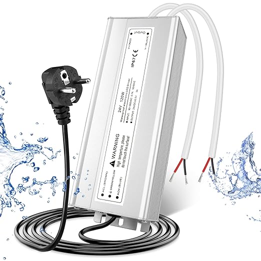 Wasserdichtes 24-V-LED-Netzteil, 30–300 W, 90–265 V Eingang, Einzel-/Doppelkabelausgang, LED-Treiber für den Außenbereich, CE/RoHS/FCC – Optionen für US-/UK-/EU-Stecker und Kabel 