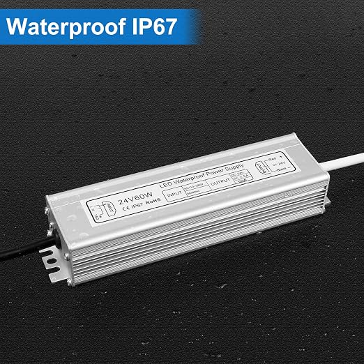 Wasserdichtes 24-V-LED-Netzteil, 30–300 W, 90–265 V Eingang, Einzel-/Doppelkabelausgang, LED-Treiber für den Außenbereich, CE/RoHS/FCC – Optionen für US-/UK-/EU-Stecker und Kabel 