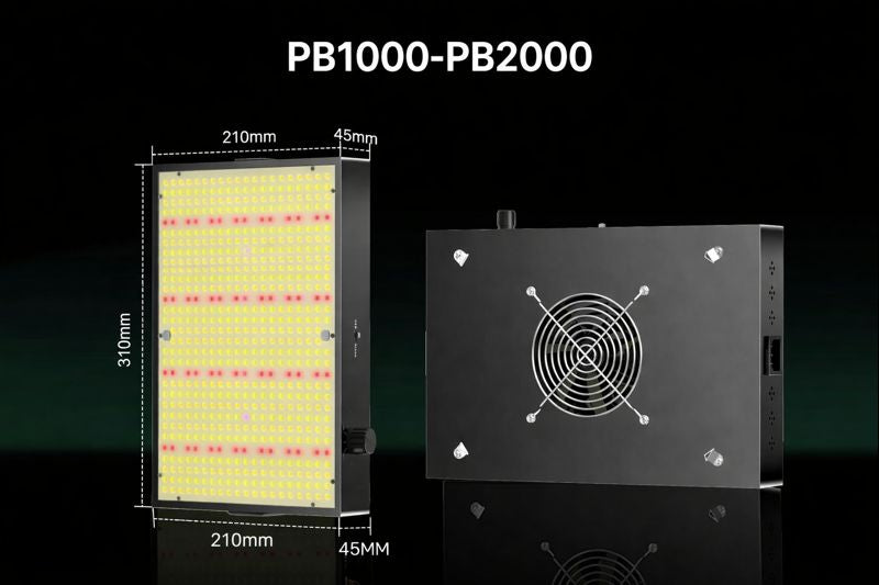 GP Series Professional Full Spectrum LED Grow Light - 100W / 150W / 200W / 300W / 400W | 3.5×3FT – 6×5FT Coverage | VEG & Bloom Dual Mode | 0 – 10V Dimming | AC110 – 220V | Daisy Chain & Built-In Silent Fan | Hanging Rope | US / EU / UK / AU Plug
