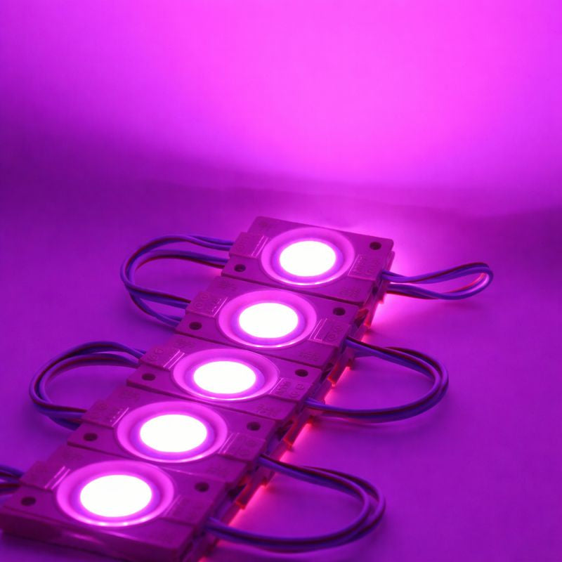 COB LED Module String Light, 20pcs/String, 1.5W 150LM, 46×30mm, DC12V IP65 Waterproof Sign Module with Adhesive Tape for Advertising Light Box & Channel Letters