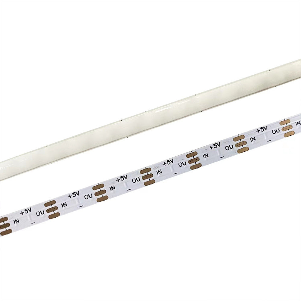5 mm FCOB-LED-Streifen, 5 m, 160 LEDs/m, 10 W/m, 5 V, WS2812 IC, SPI-gesteuert, Traum-RGB-Farb-LED-Lichtband