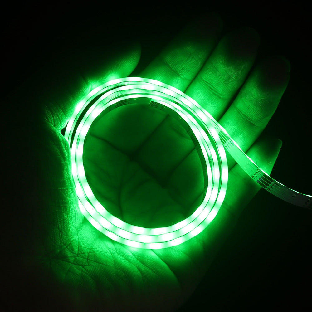 5 mm FCOB-LED-Streifen, 5 m, 160 LEDs/m, 10 W/m, 5 V, WS2812 IC, SPI-gesteuert, Traum-RGB-Farb-LED-Lichtband