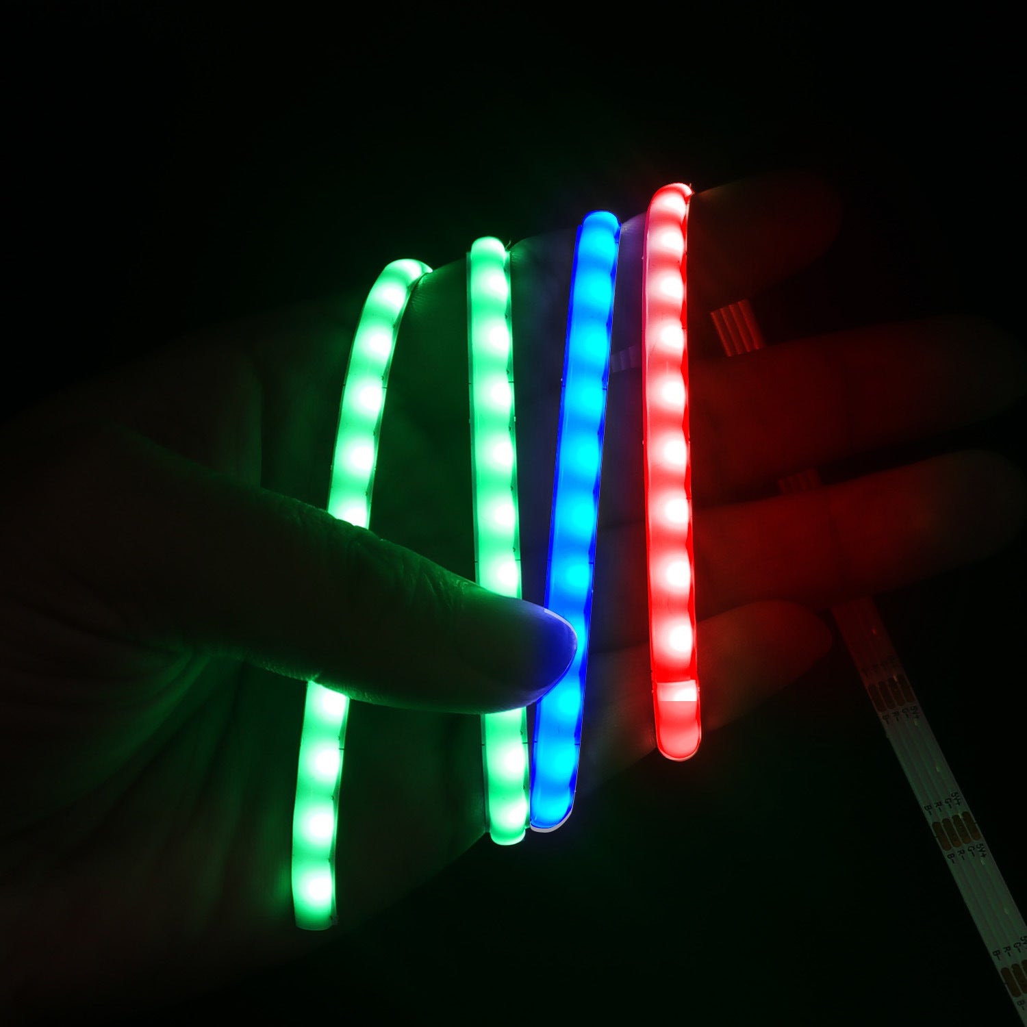 5 mm FCOB-LED-Streifen, 5 m, 160 LEDs/m, 10 W/m, 5 V, WS2812 IC, SPI-gesteuert, Traum-RGB-Farb-LED-Lichtband