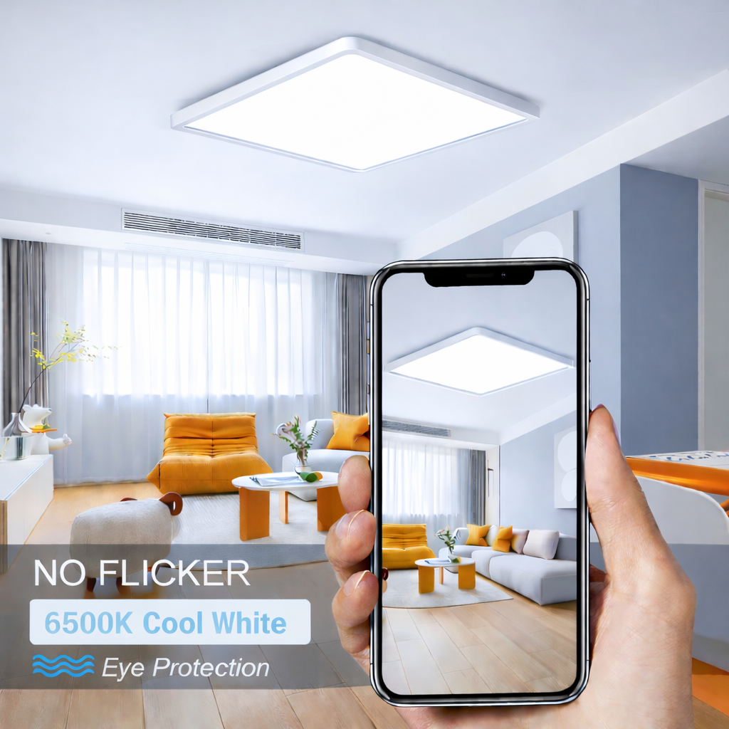 12.0 Inch Square LED Ceiling Light – 24W – White – 3000K / 4500K / 5000K / 6500K – Flush Mount Ceiling Light – Local Stock (US/UK/DE)
