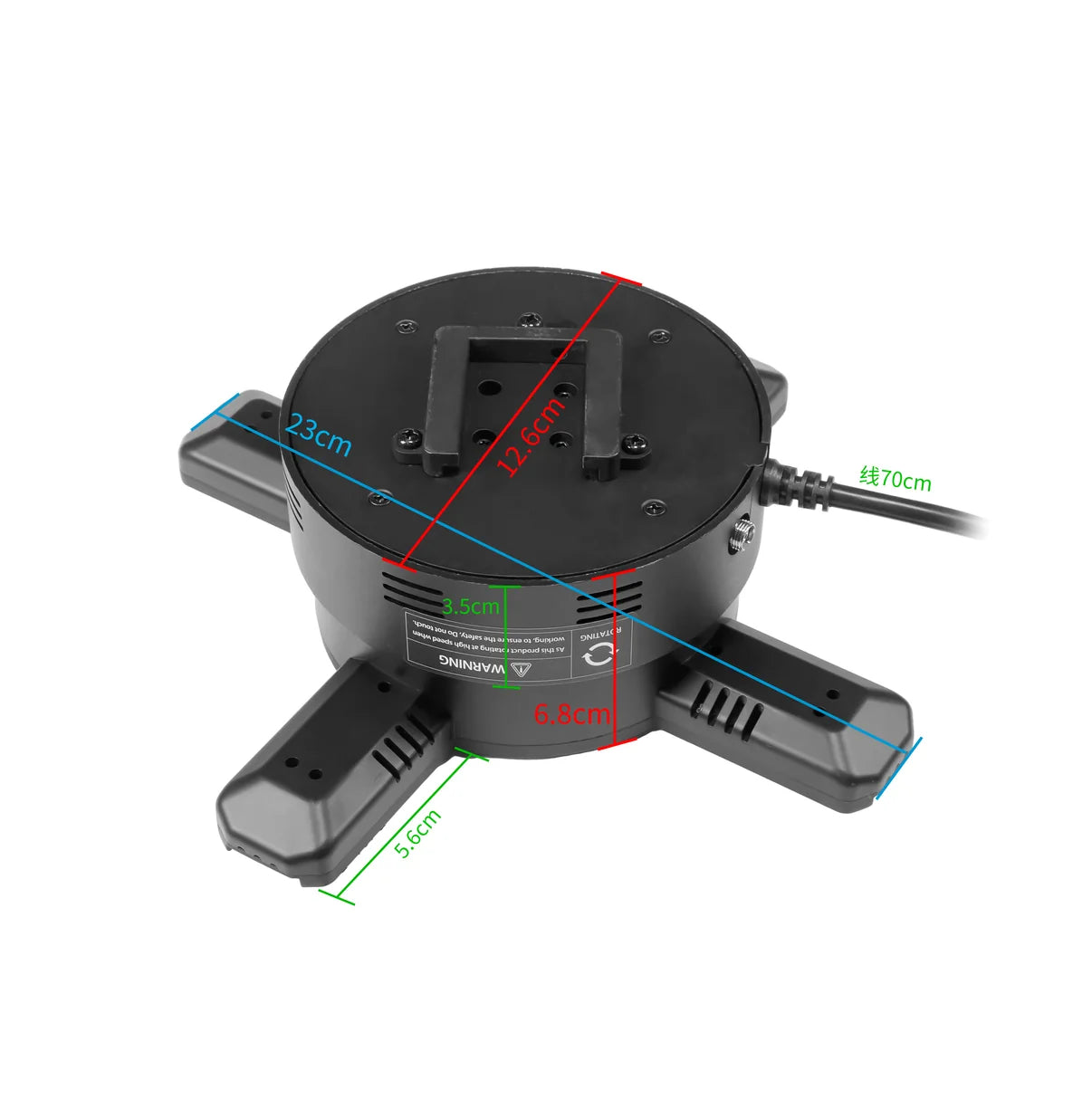 Ventilateur LED holographique 3D 100 cm, 4 pales, 1 024 LED, 2 000 cd/㎡, contrôle via application Wi-Fi et Cloud, livraison gratuite (100 m)