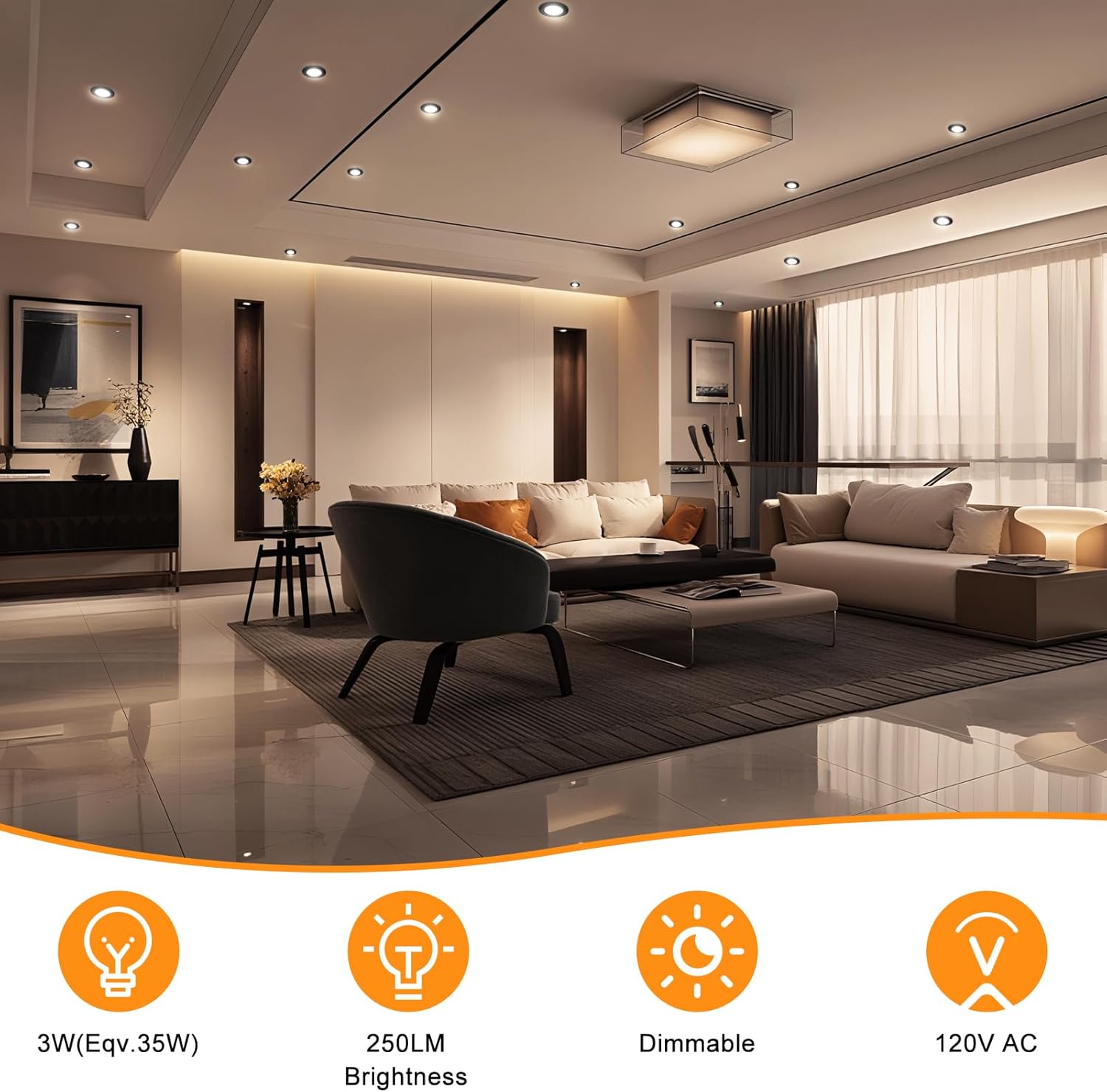 Mattiertes LED-Downlight der ECO-1-Serie – Schwarzes Gehäuse – TRIAC-dimmbar – 3 W/5 W/7 W/9 W – 4er-Pack/10er-Pack – 2700 K–6000 K – 100–130 V / 200–240 V