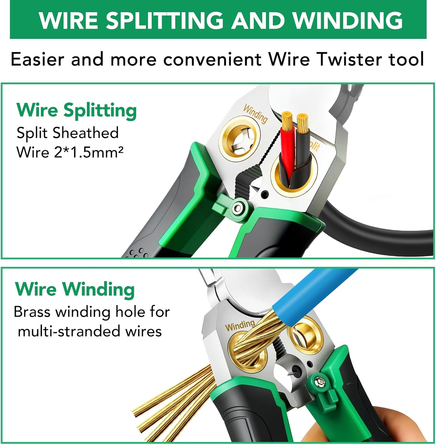 8-in-1 Wire Stripper, Multifunctional Wire Stripper Crimper Cable Cutter Pliers, Professional Wire Strippers Electrical Wire Crimper, Wiring Tools, Electrician, HVAC, Car Repair Tool