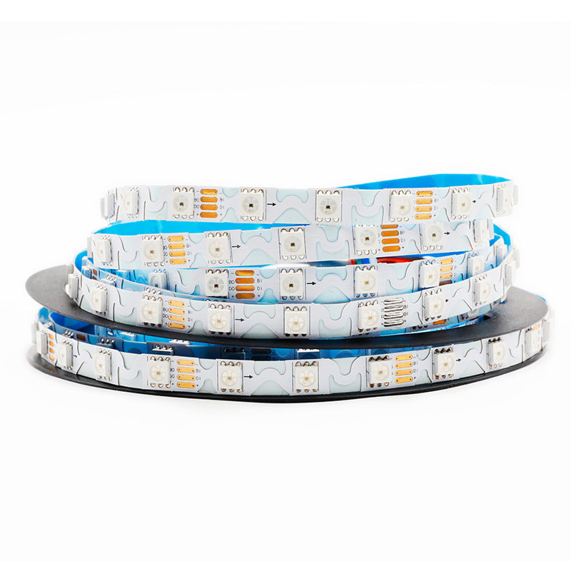 WS2815 RGBIC LED Strip Light – 8mm S-Shape Bendable, Individually Addressable, 12V DC, 60 LEDs/m, Non-Waterproof Strip & Kit Packages