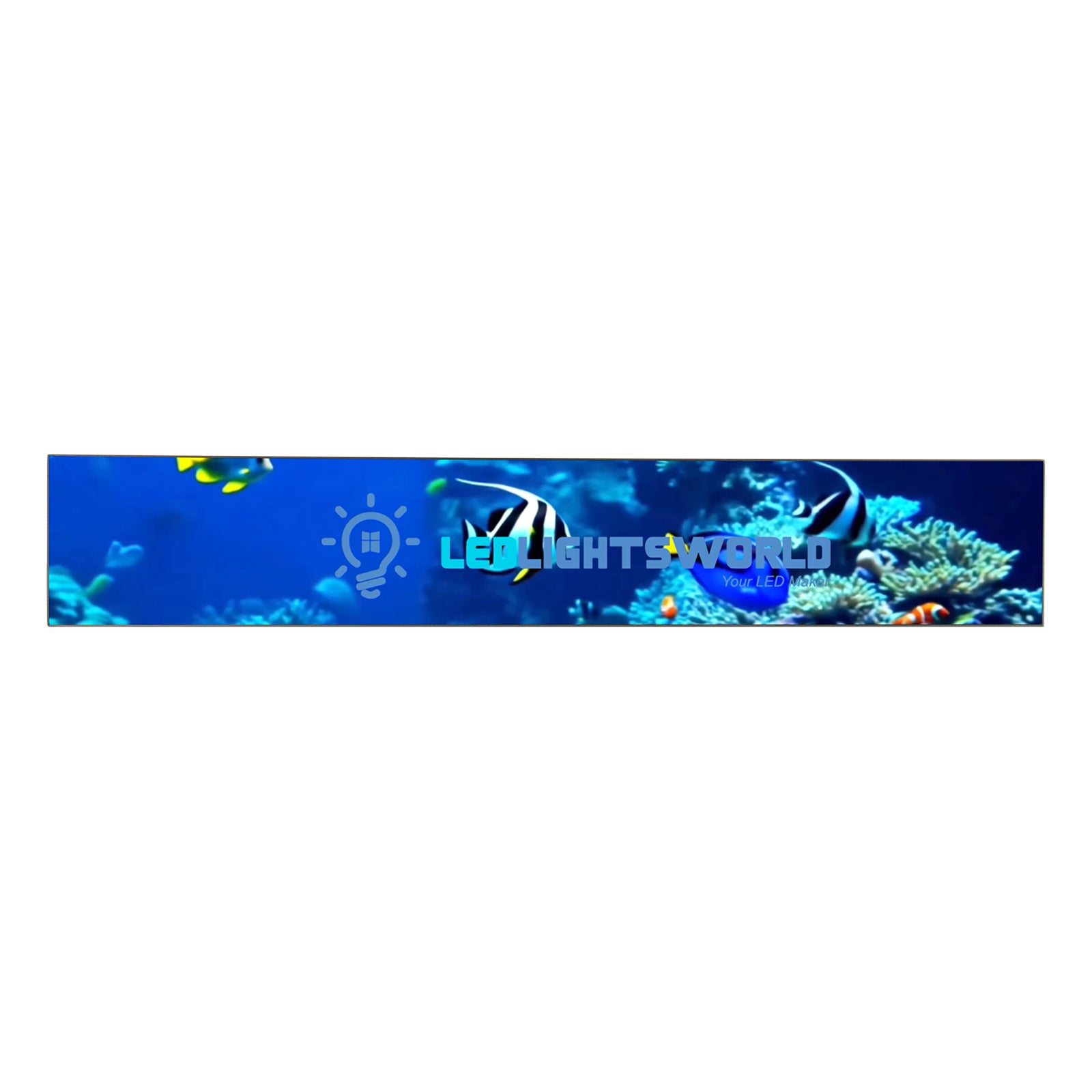 FL Series Frameless LED Shop Display – P1.86 · 160×960mm | Ultra-Thin GOB Screen for Store Windows & Retail Interiors
