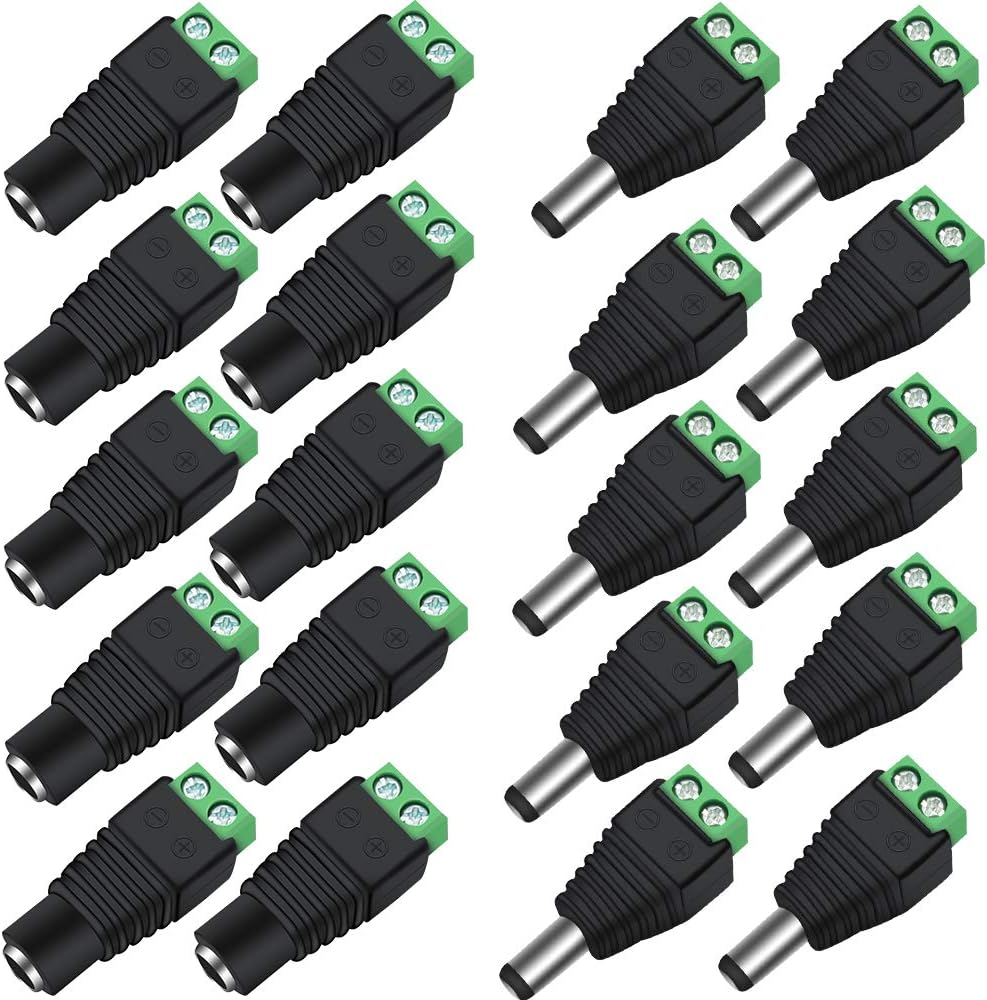 DC Power Jack Plug Adapter – 2.1x5.5mm | Male / Female / Male + Female Barrel Connector – Local Stock US/UK