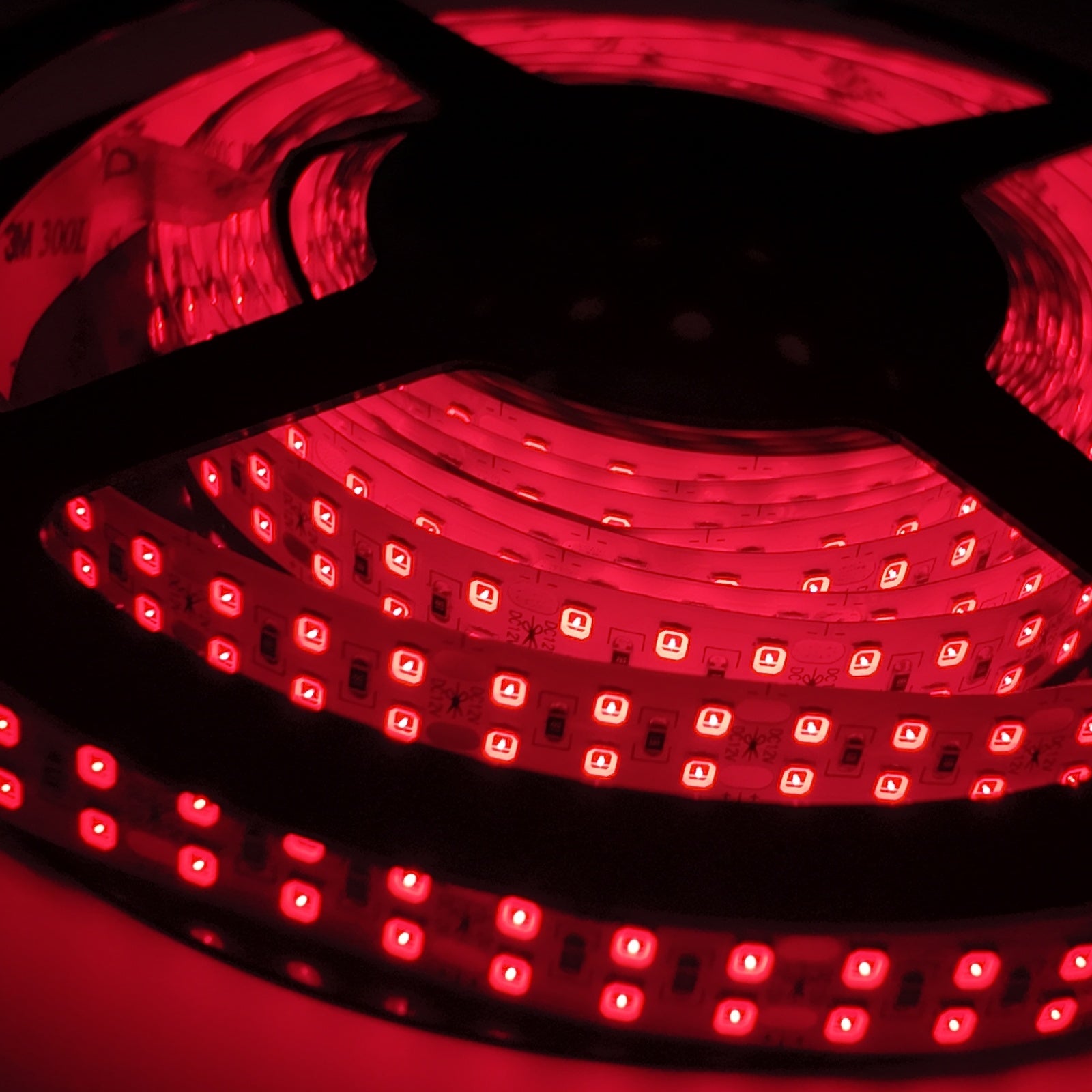 730–735nm SMD2835 DC12V Infrared LED Strip Light – Far Red for Flowering & Photoperiod Control, 60/120/240 LEDs/m, 5 Meters, IP00/IP65