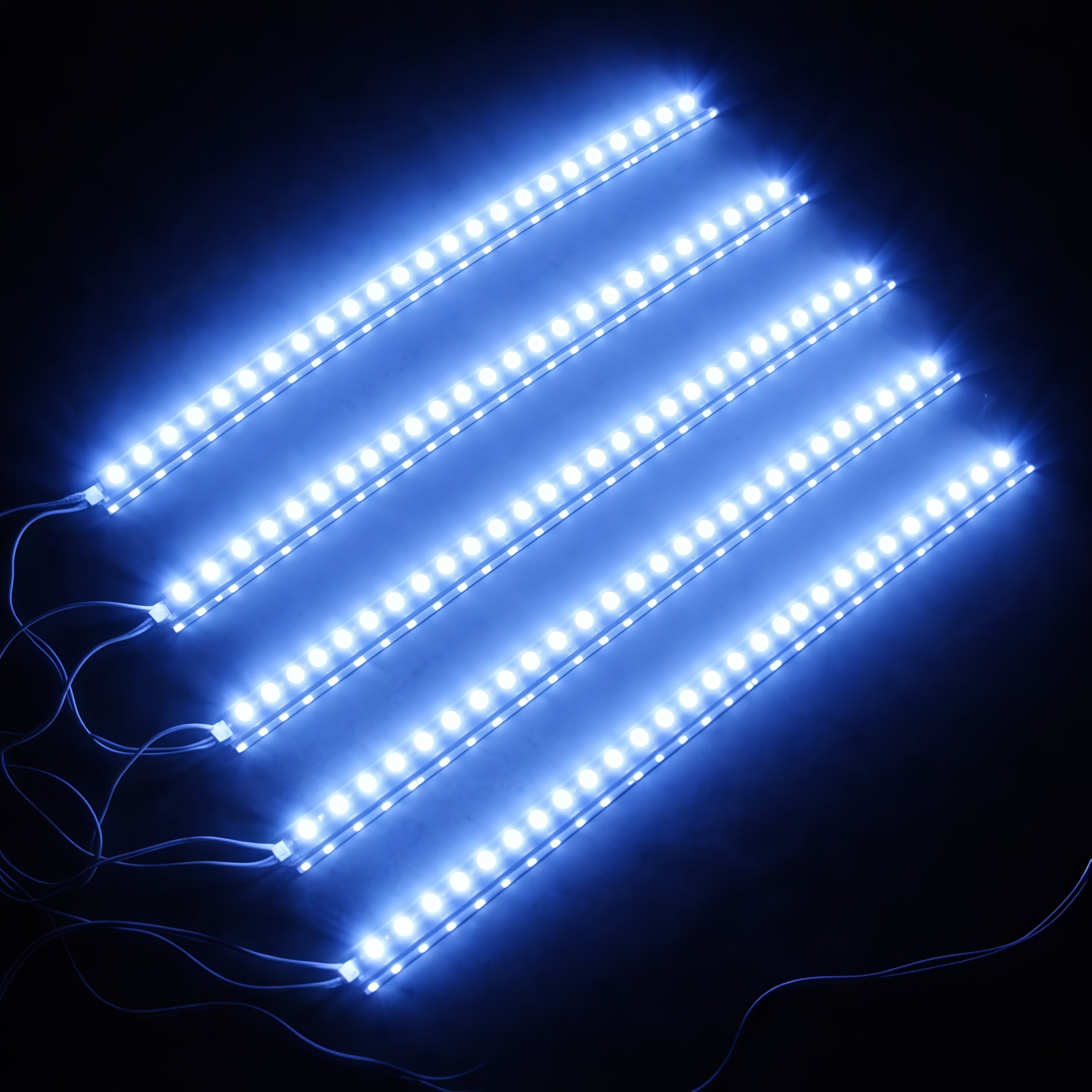 Waterproof Flexible Grill LED Strip Lights – DC 12V | 3000K / 6000K / Red / Green / Blue | 24cm–96cm | Single Color LED Strip for Motorcycle & Car Decorative Lighting | 10/50/100PCS