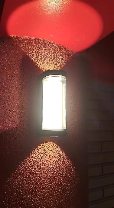 4pcs Pack 7W Modern Waterproof LED Wall Light (Plastic Housing) – Up & Down Outdoor Wall Sconce for Porch, Garden, Balcony, and Indoor Decoration
