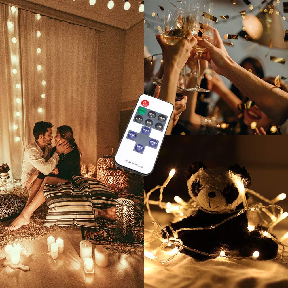 LED Strip Controller – 5V/24V – White RF Remote with Dimmer Function | For Single Color 5050/3528 Strips