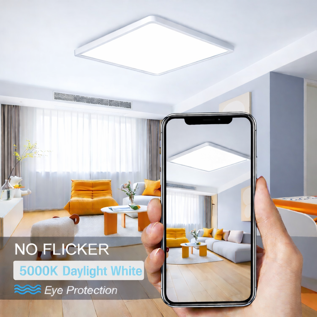 12.0 Inch Square LED Ceiling Light – 24W – White – 3000K / 4500K / 5000K / 6500K – Flush Mount Ceiling Light – Local Stock (US/UK/DE)
