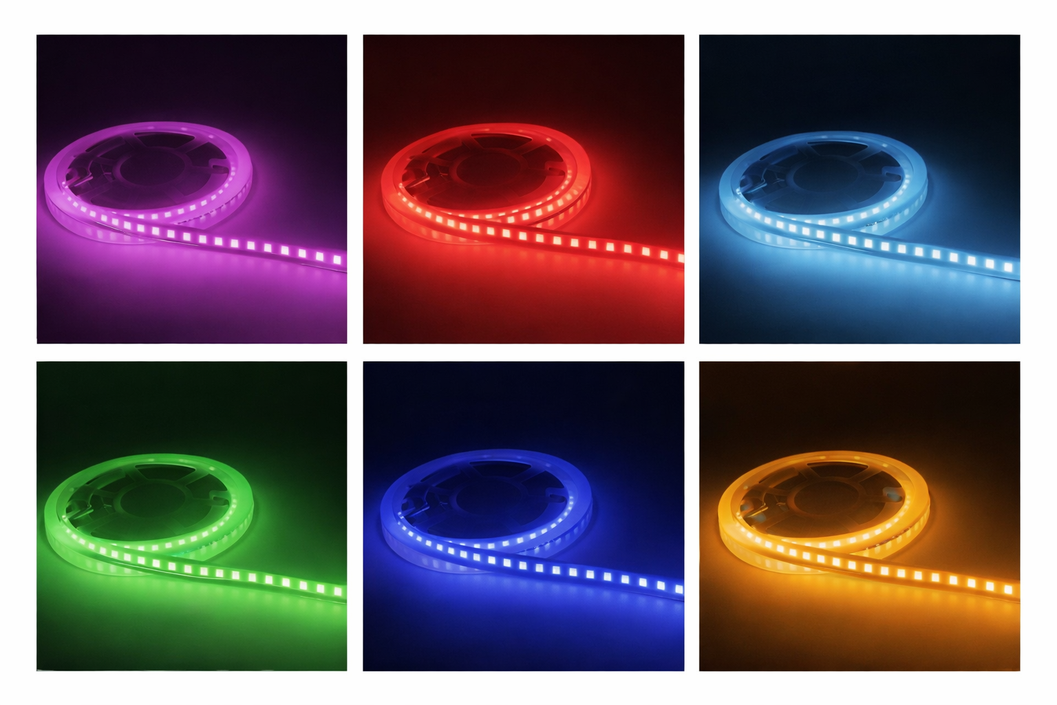 SMD5050 Single Color LED Strip Light – DC 12V | 60 LEDs/m | 10mm PCB |  High Brightness Low Voltage LED Tape | IP00 / IP67 | Red / Green / Blue / Yellow / Pink  | 5/50M