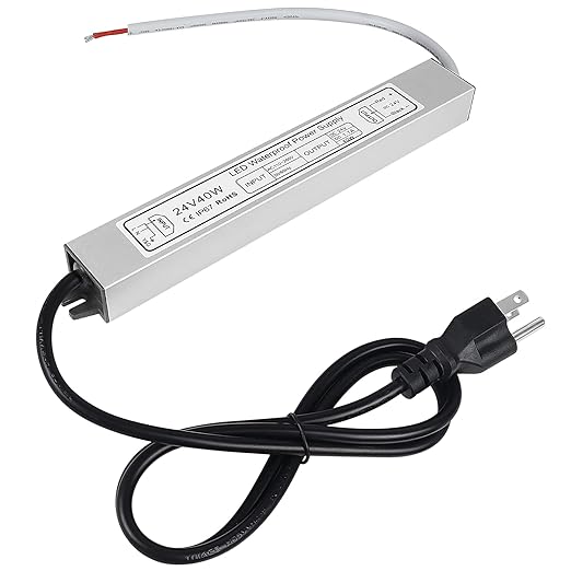 Wasserdichtes 24-V-LED-Netzteil, 30–300 W, 90–265 V Eingang, Einzel-/Doppelkabelausgang, LED-Treiber für den Außenbereich, CE/RoHS/FCC – Optionen für US-/UK-/EU-Stecker und Kabel 