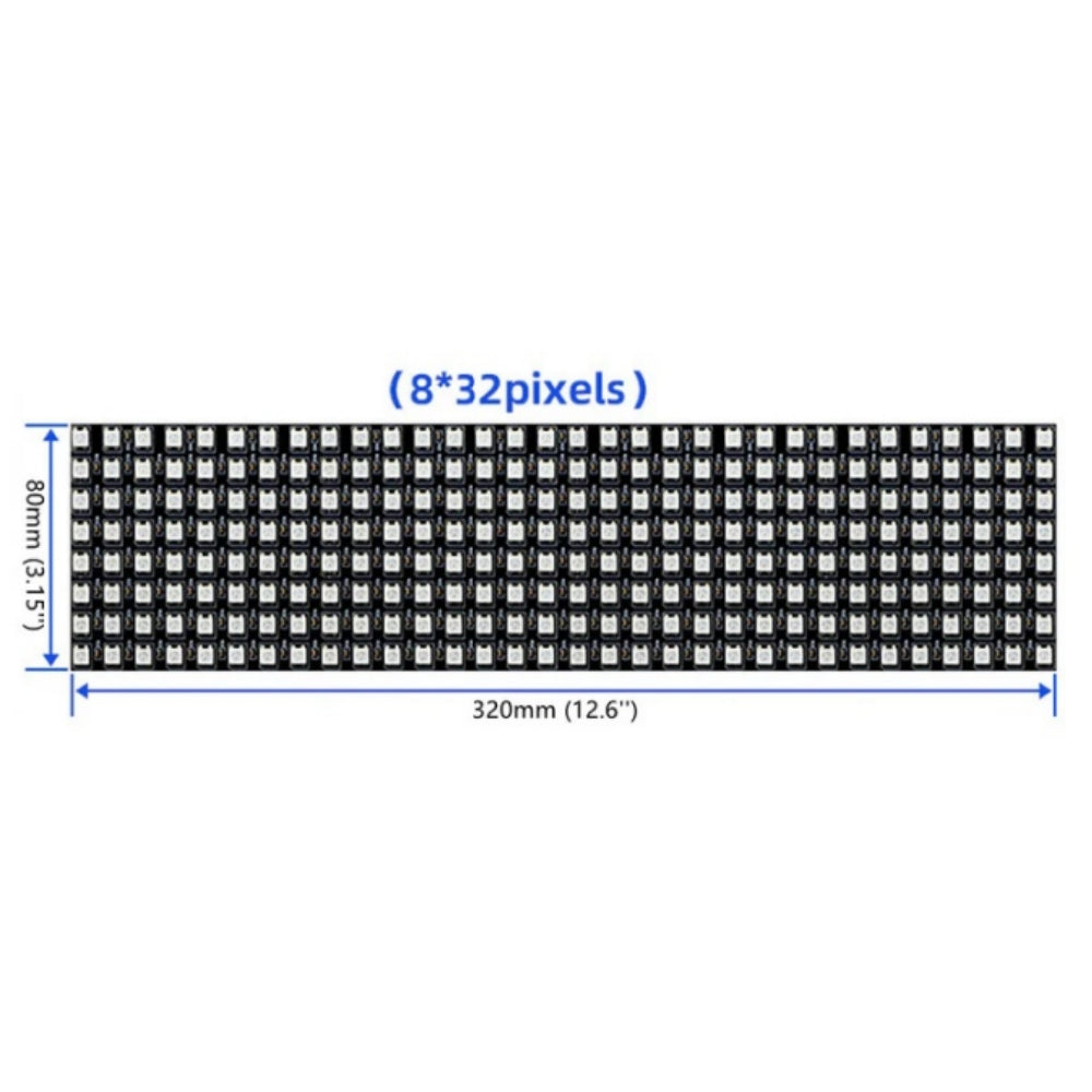 LED Matrix Screen WS2812B Digital Flexible LED Panel SMD5050 RGB Individually Addressable Full Dream Color DC5V
