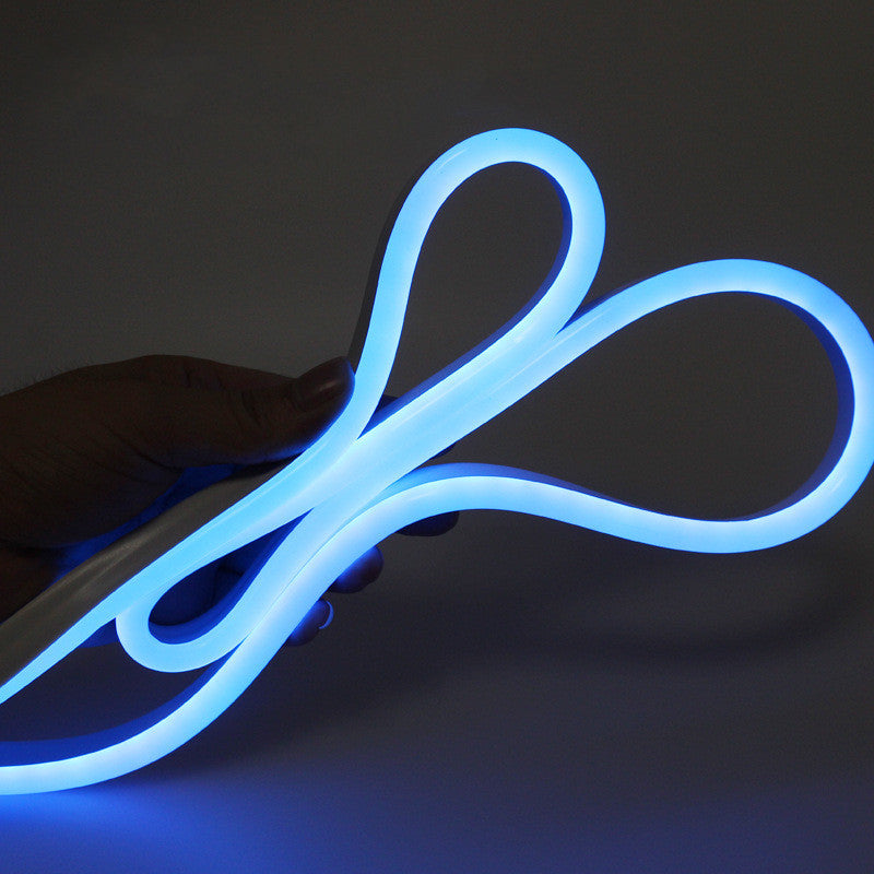 65.6FT (20Meters) LED Neon Rope Lights 8x16(mm) Neon LED Strip Lights 8Watt 120LEDs/M Flexibl 110V/220V AC Rope Lights Waterproof, Custom Cuttable Neon Lighting for In&Outdoor