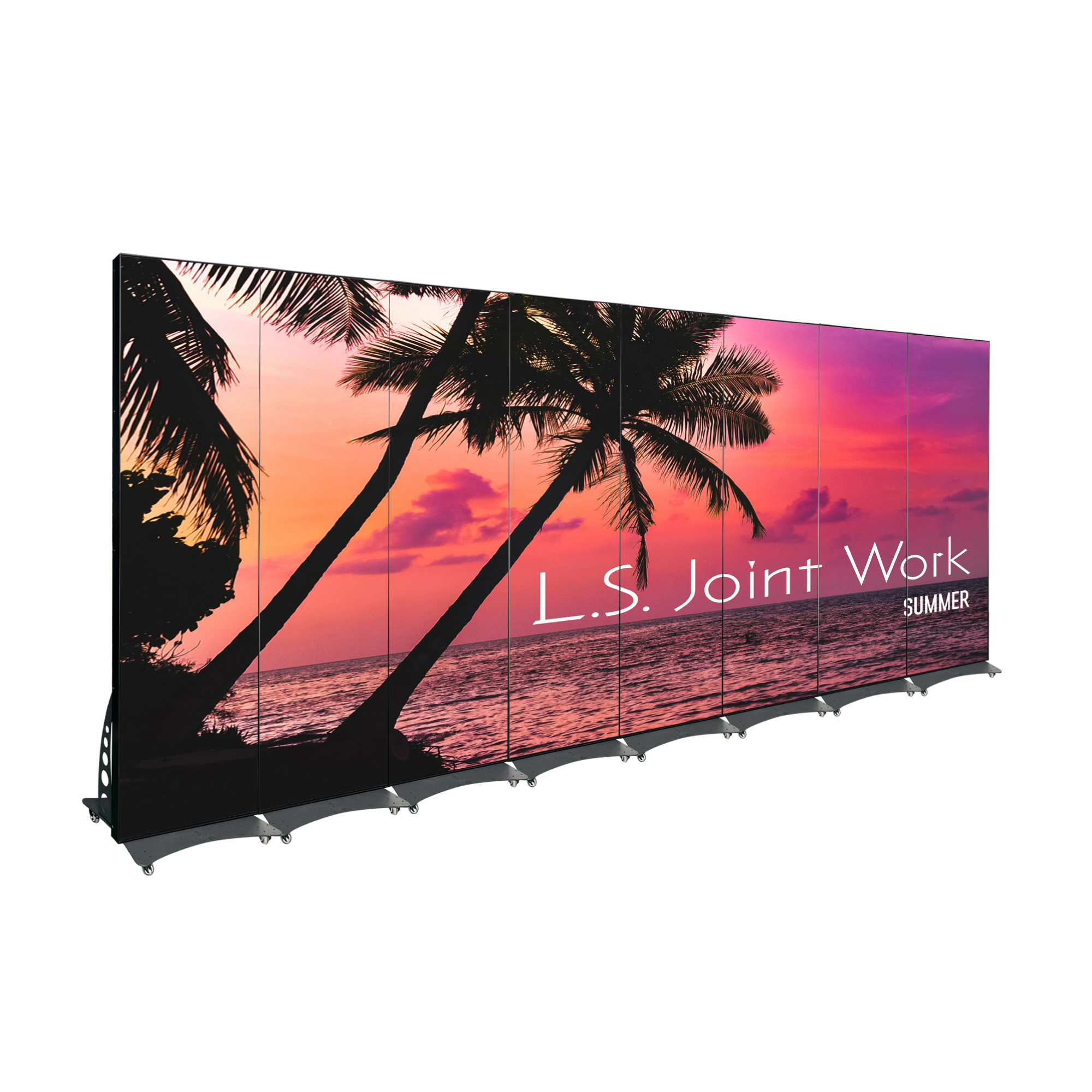 LED Screen for Church, P2.5mm, Display Area 16.8FT by 6.3FT (5120mm Wide by 1920mm Tall) , Easy to Assemble Turnkey LED Display Screen for Stage