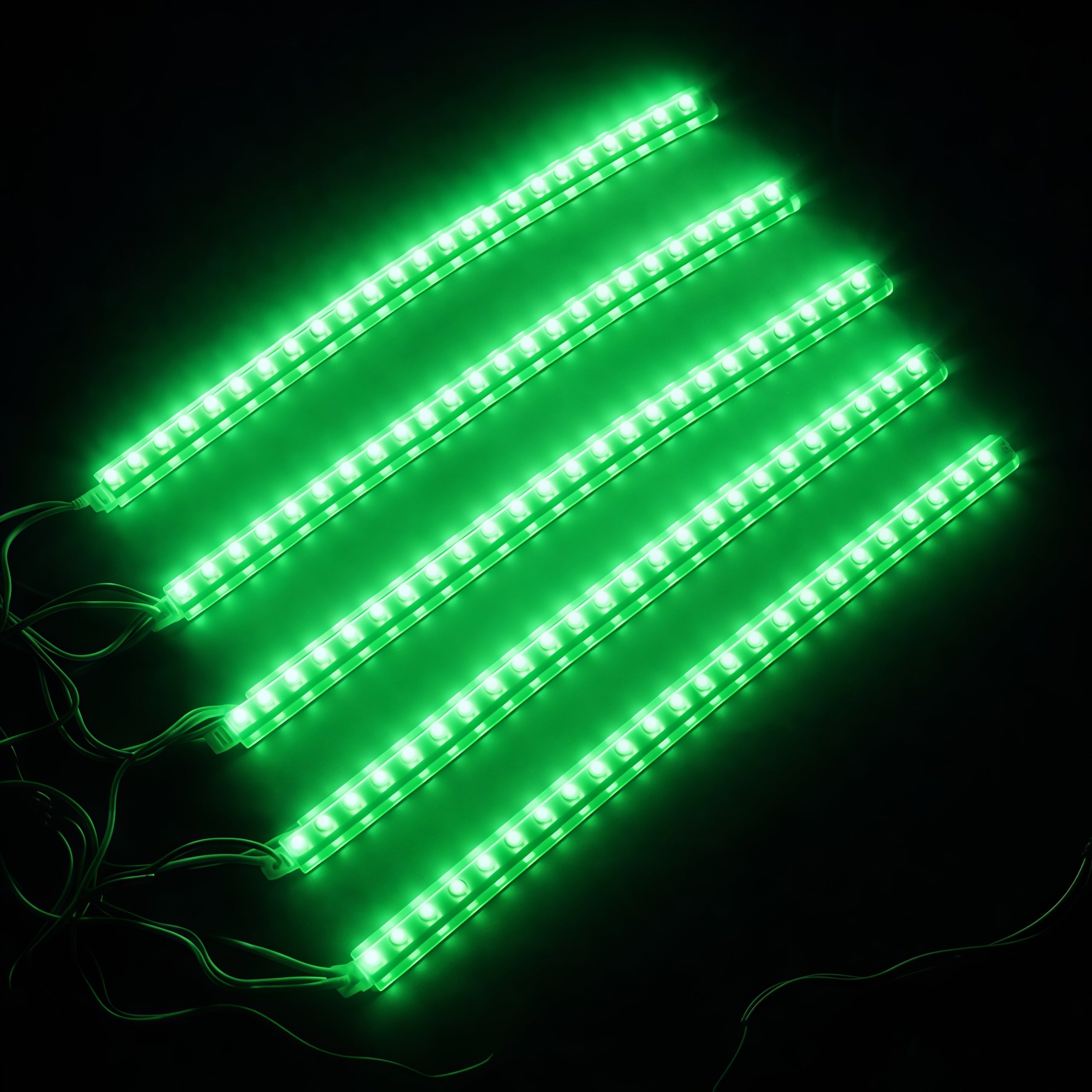 Waterproof Flexible Grill LED Strip Lights – DC 12V | 3000K / 6000K / Red / Green / Blue | 24cm–96cm | Single Color LED Strip for Motorcycle & Car Decorative Lighting | 10/50/100PCS